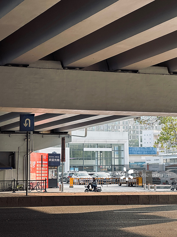 广州天桥底一角图片素材