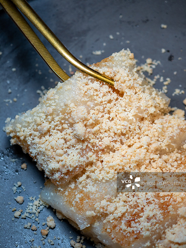 香煎糍粑配花生粉图片素材