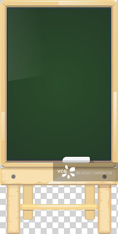 卡通学校木质空白黑板模板图片素材