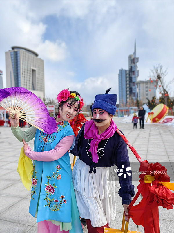 大秧歌表演图片素材