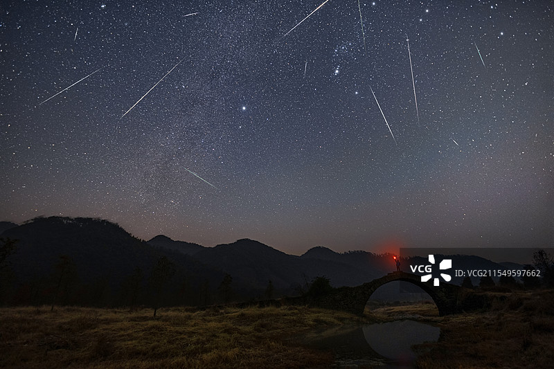 2025年1月新昌象限仪座流星雨图片素材