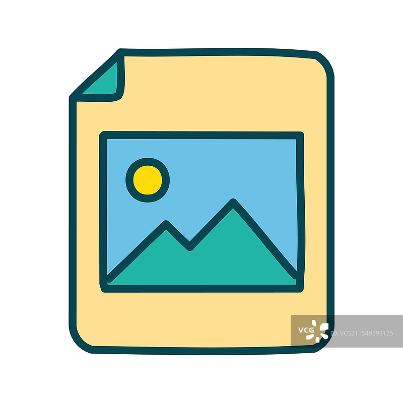 图像文件格式的孤立图标设计图片素材