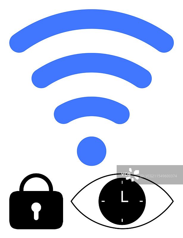 无线连接与安全性图片素材