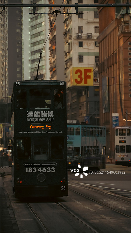 港岛叮叮车图片素材