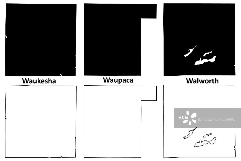 沃尔沃斯、瓦帕卡和沃基肖县州图片素材
