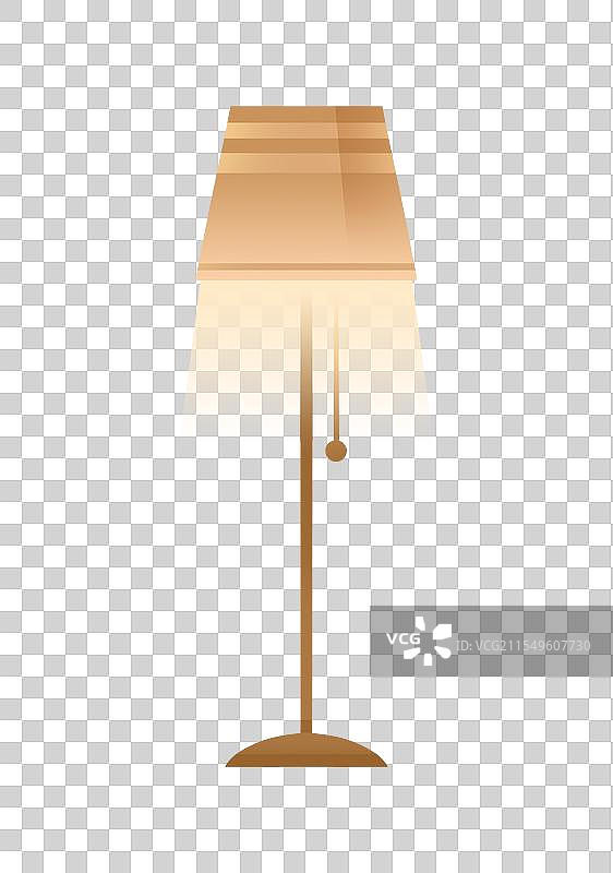 落地灯台灯插画元素图片素材