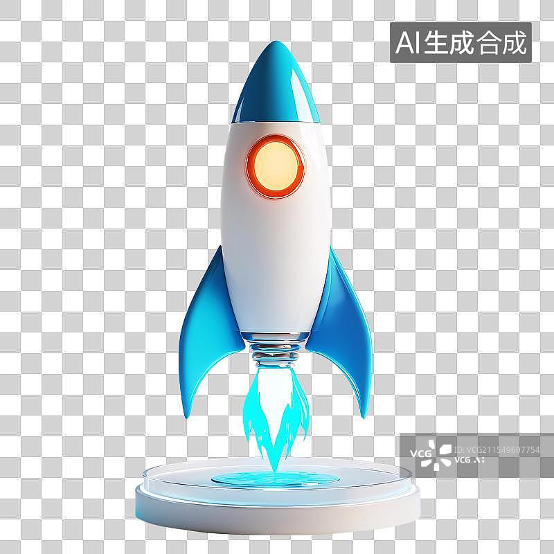 【AI数字艺术】3D航空火箭航天图片素材