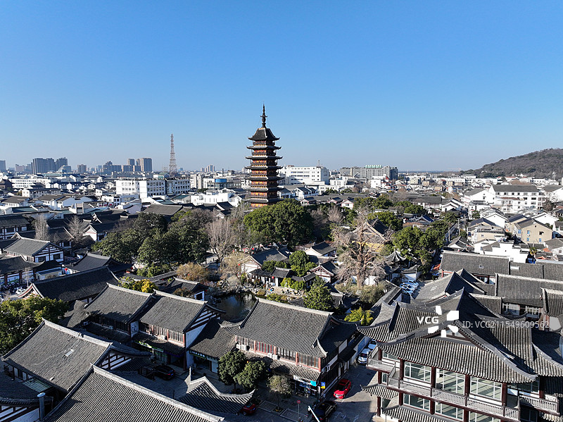 苏州园林 常熟方塔图片素材