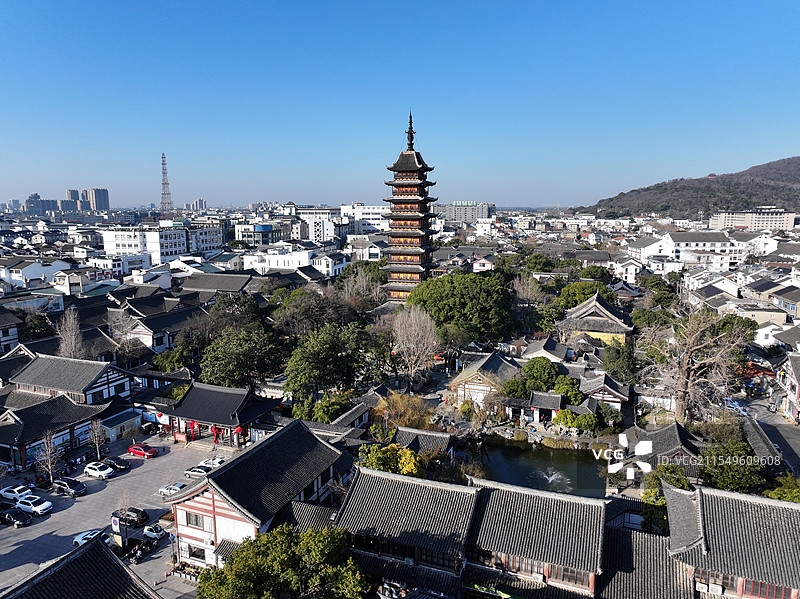 苏州园林 常熟方塔图片素材