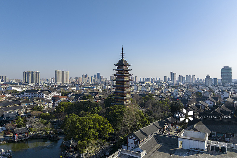 苏州园林 常熟方塔图片素材