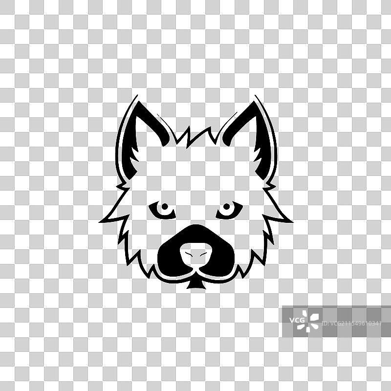 狗 - 极简和简单的轮廓图片素材