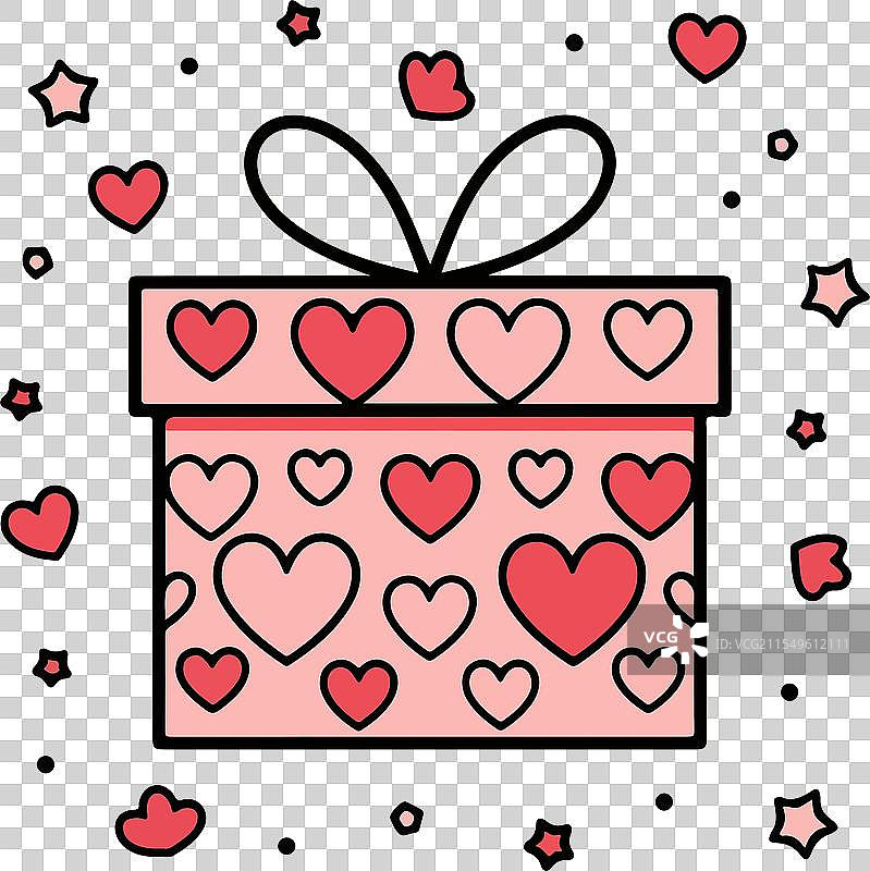 可爱的礼品盒模板图片素材