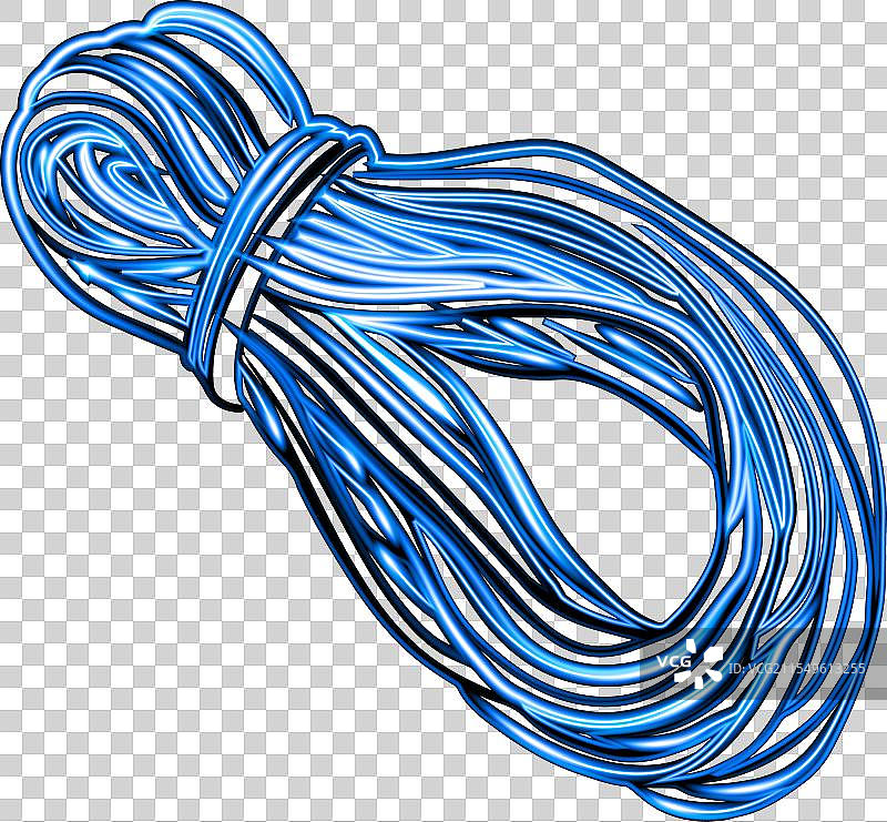 登山和攀岩用绳索图片素材