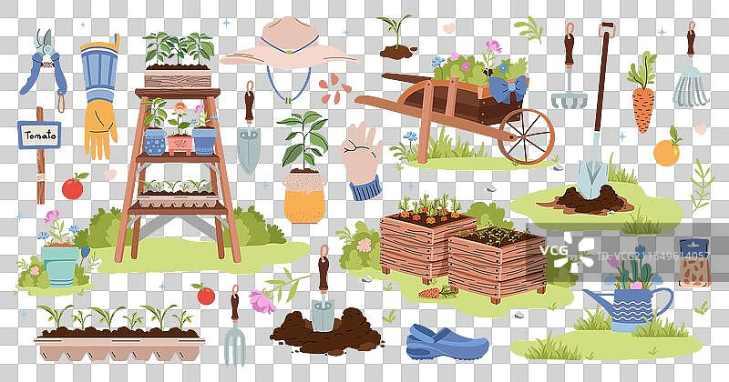 园艺和农业套件图片素材