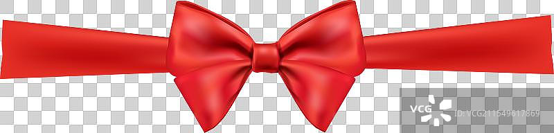 红色丝带礼品蝴蝶结图片素材