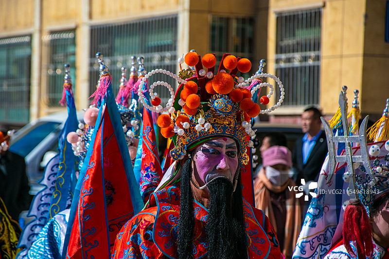 甘肃社火图片素材