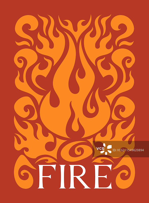 抽象火焰主题设计图片素材
