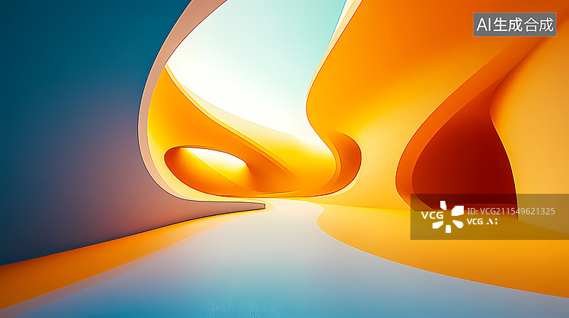 【AI数字艺术】抽象建筑的艺术之美图片素材