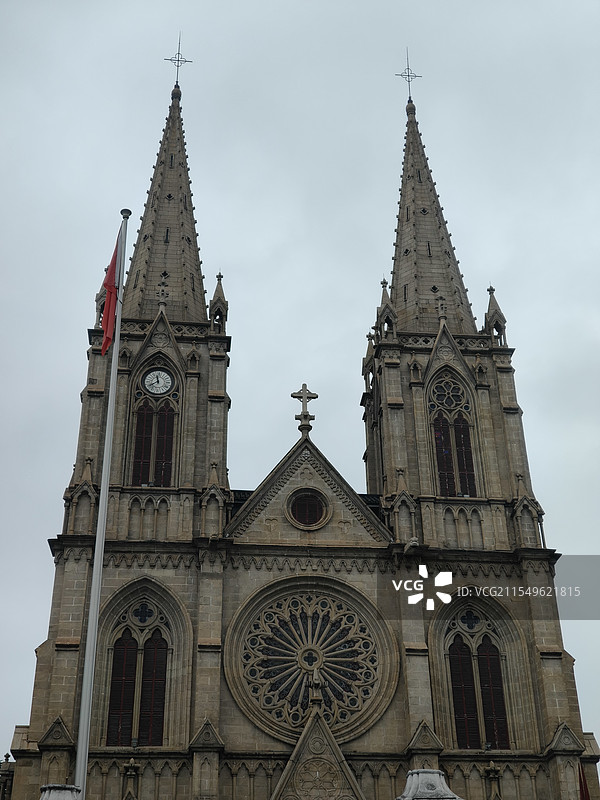 广东广州圣心石室大教堂图片素材