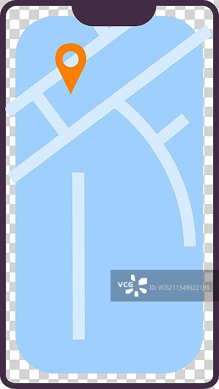 智能手机屏幕上的地理定位应用旅行图片素材