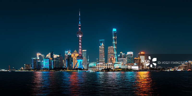 上海陆家嘴夜景图片素材