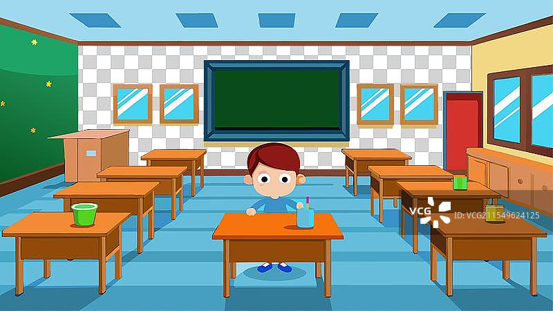 学校教室内部艺术图片素材