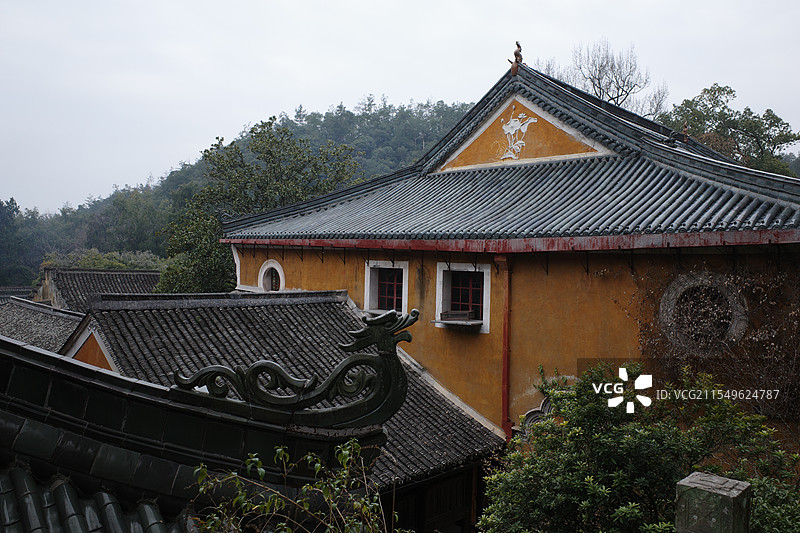 天台山国清寺图片素材