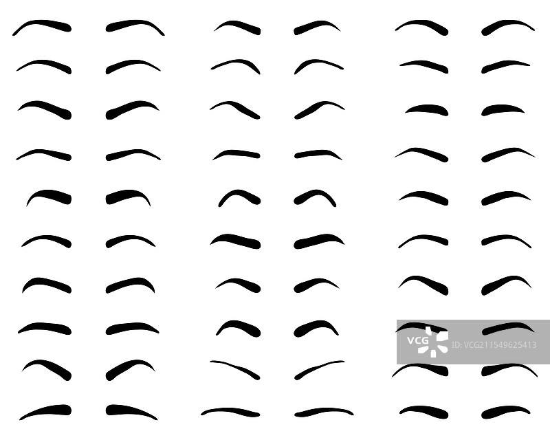 眉毛纹身设计图片素材