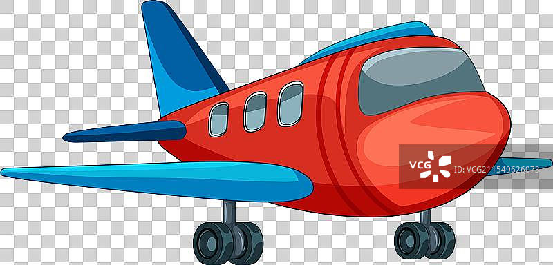 一架小红色飞机图片素材