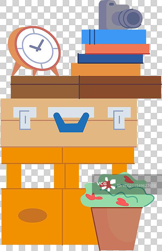 打包的物品和行李个人物品和图片素材