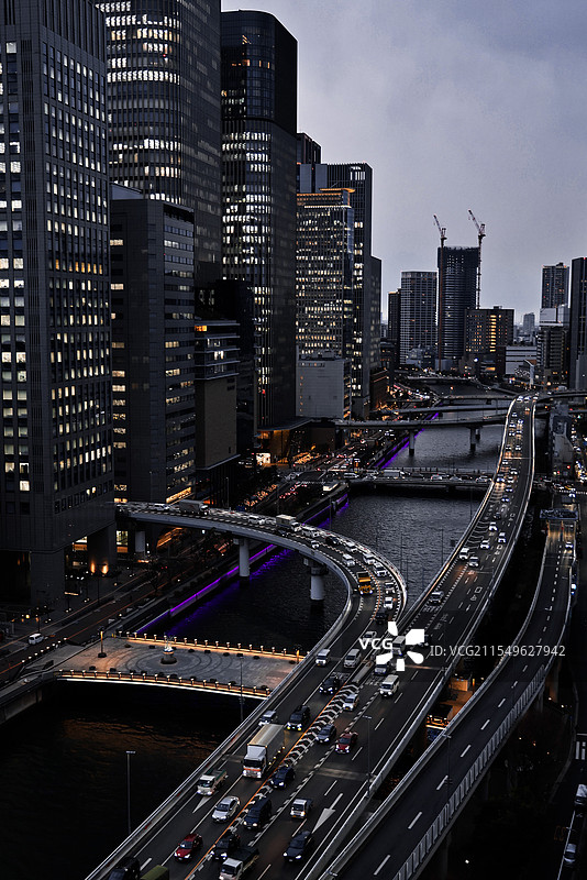 蓝调大阪，中之岛，可惜不是晴天图片素材