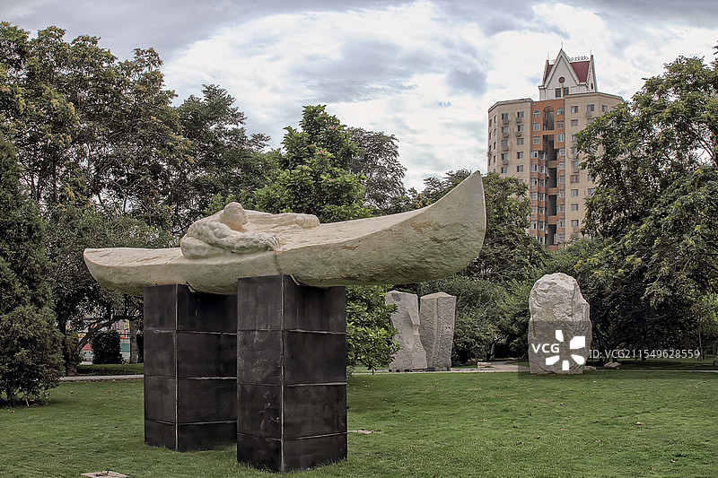 百舸争流（天津开发区国际雕塑公园）图片素材