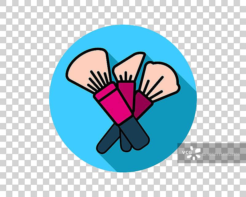 美容、身体护理和化妆品线性扁平图标图片素材