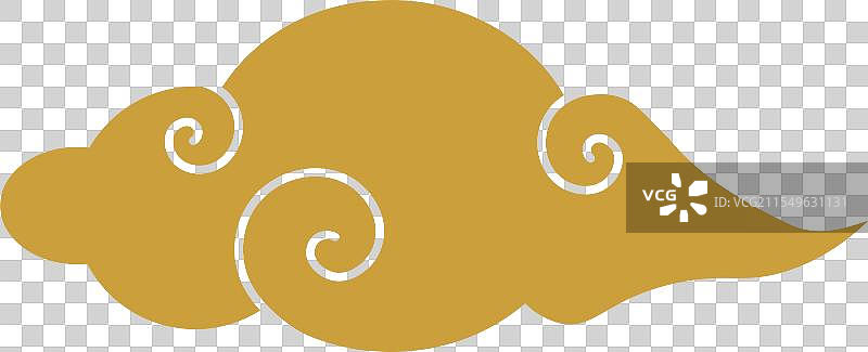 中国风的积云以螺旋形旋转图片素材