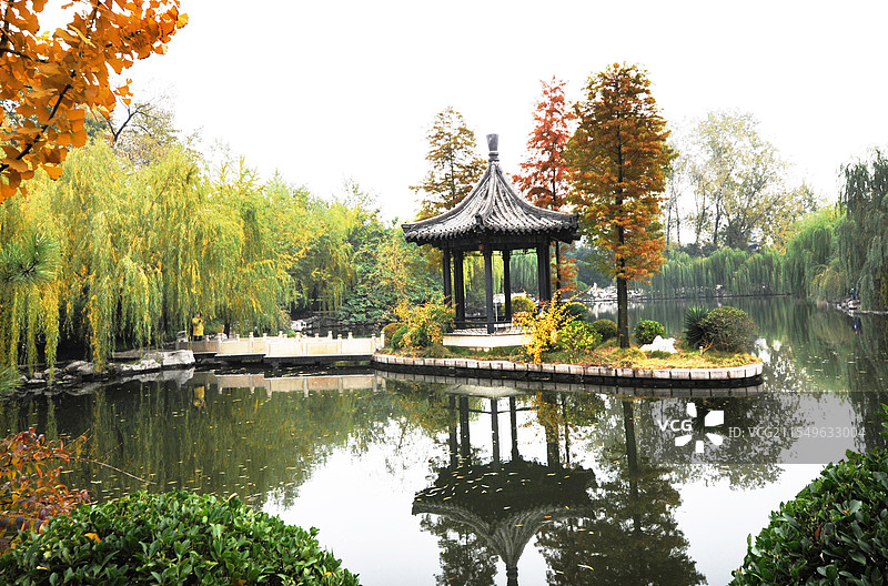 山东临沂王羲之故居——洗砚池图片素材