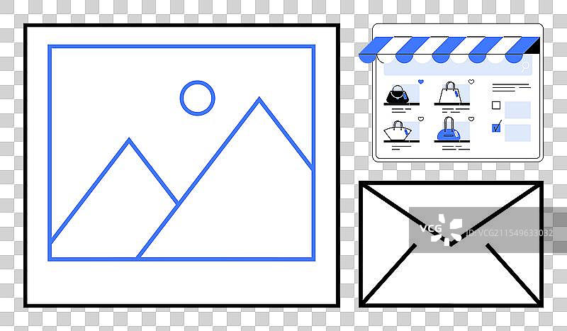 数字营销元素包括在线商店图片素材