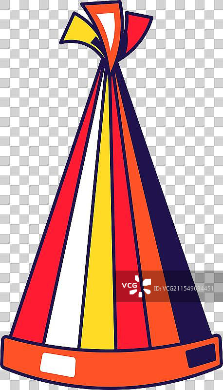 派对搞笑条纹纸锥帽图片素材