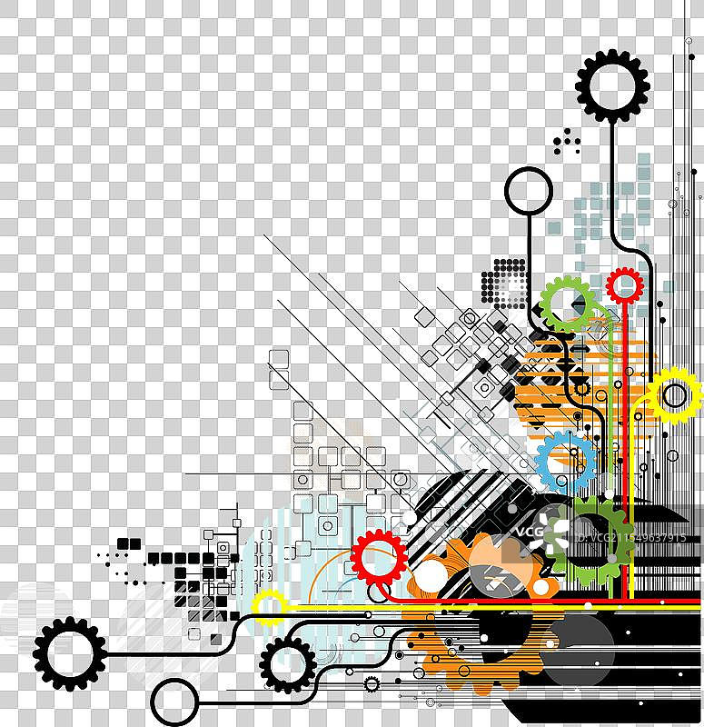 抽象复古数字计算机技术图片素材
