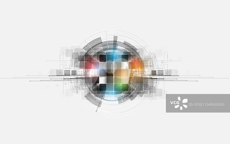 抽象未来感的渐变计算机技术图片素材