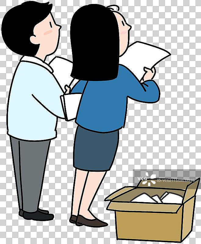 男女职场人物元素图片素材