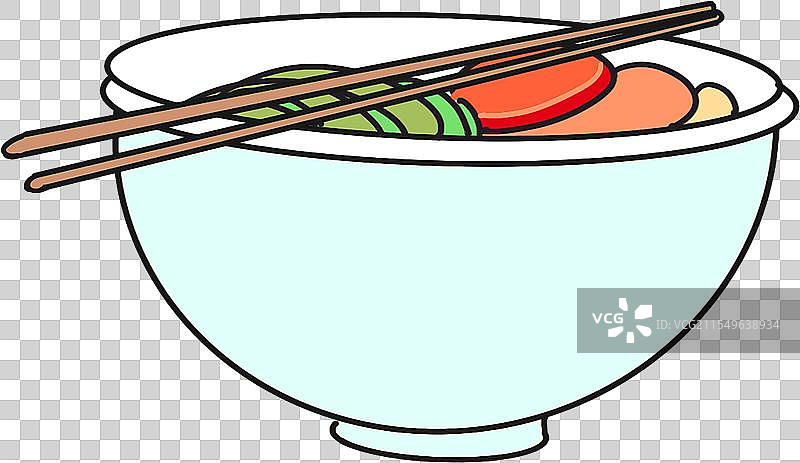 一碗菜与饭元素图片素材