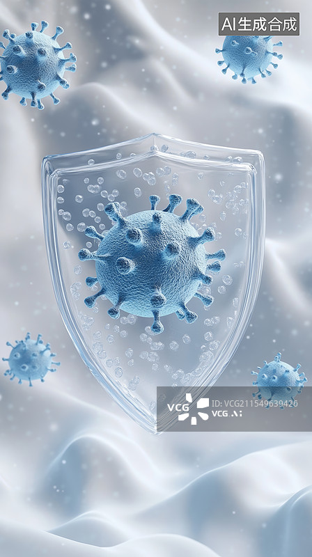 【AI数字艺术】免疫系统安全防护图片素材