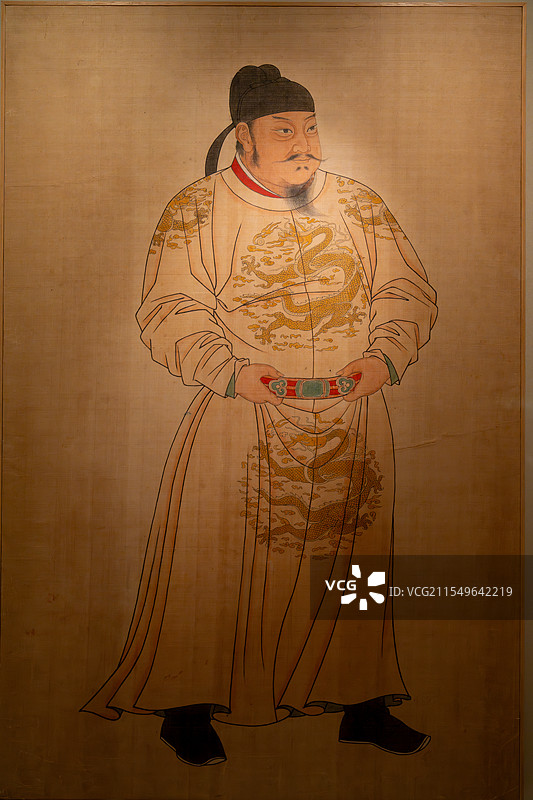 唐太宗李世民像 国家博物馆图片素材