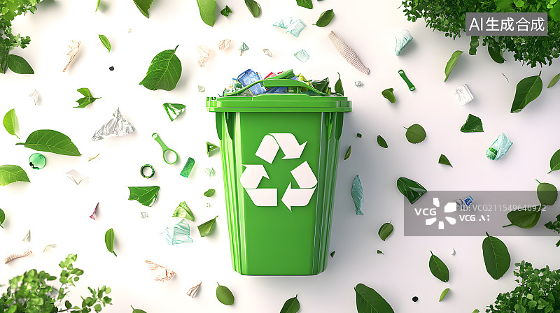 【AI数字艺术】节能环保可再生资源二次利用创意图图片素材