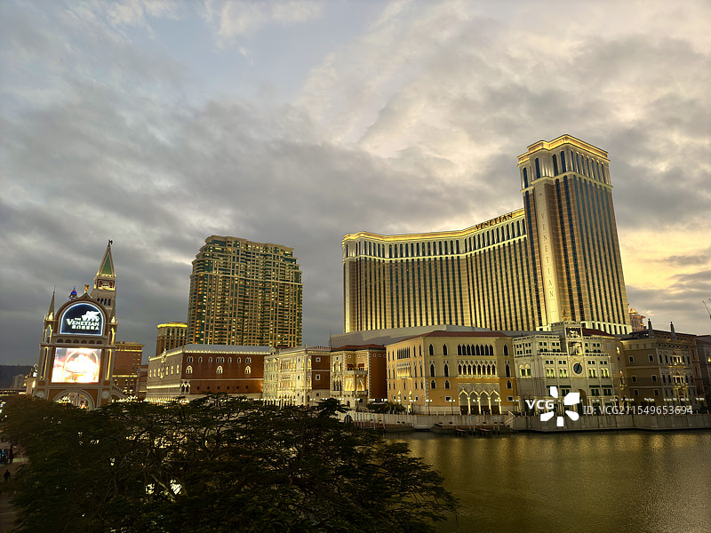 澳门威尼斯人夜景图片素材