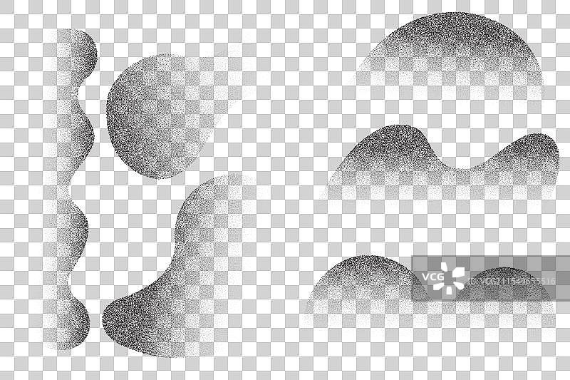 点状嘈杂渐变形状颗粒感抽象图形图片素材