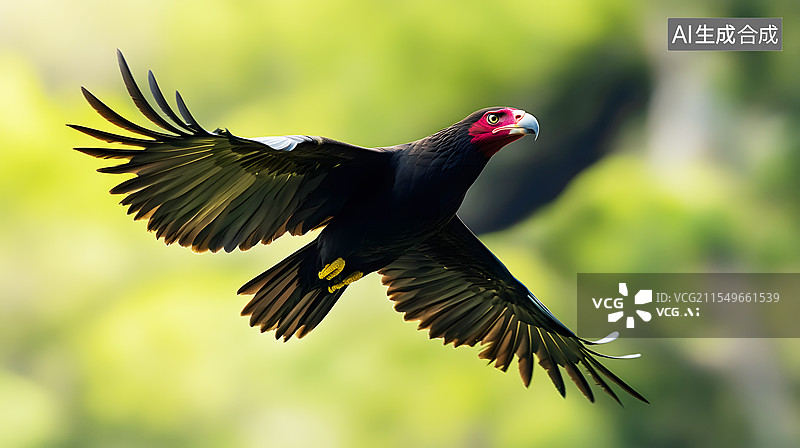 【AI数字艺术】AIGC：飞翔的雄鹰图片素材