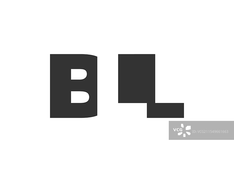 bll标志设计，字母b l l，粗体字型图片素材