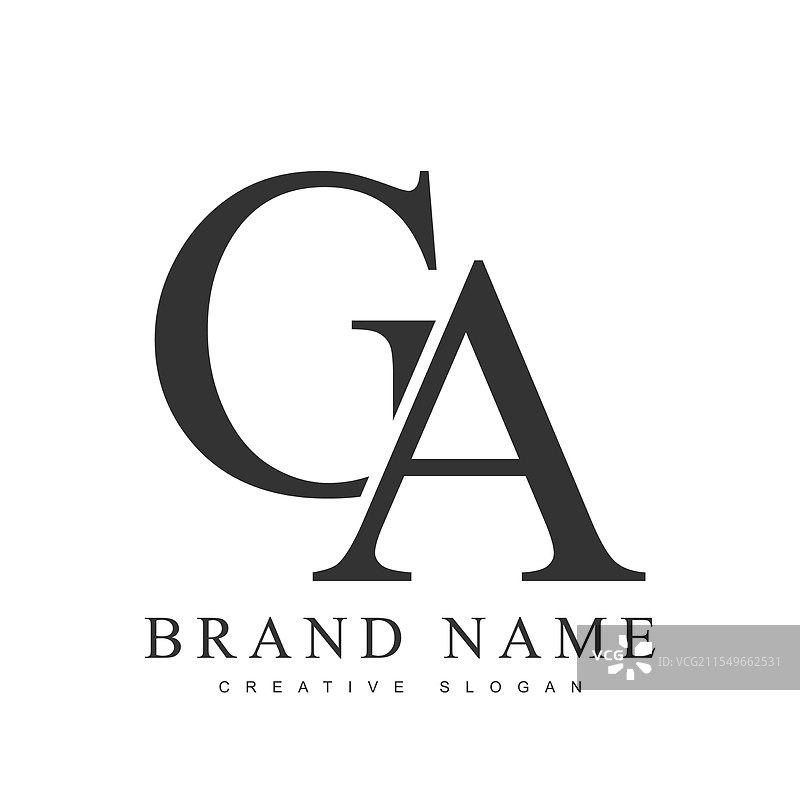 时尚的字母G标志模板图片素材