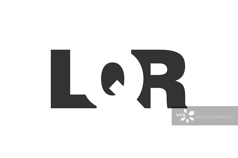 LQR标志设计，字母LQR采用粗体字。图片素材